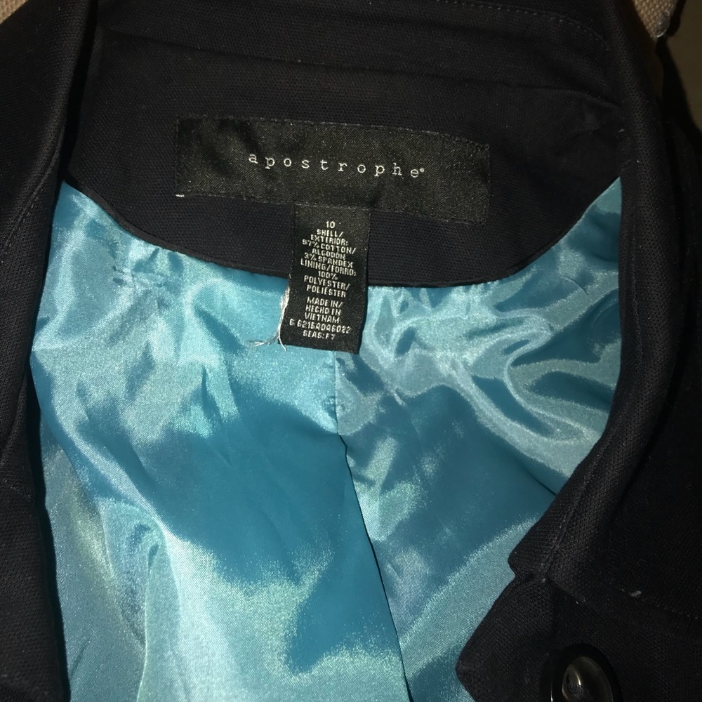 Tailored blue jacket